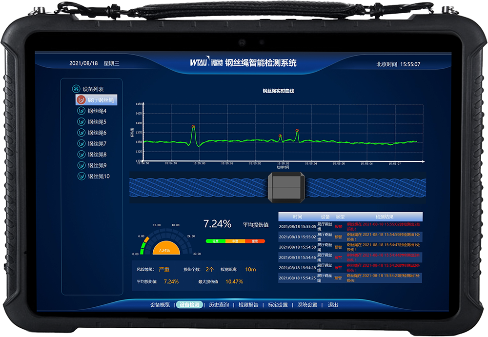 تم تطبيق نظام مراقبة صحة الحبال السلكية التابع لشركة WTAU بنجاح لأول مرة على عربة عمود مائل في محطة طاقة تخزين بالضخ.