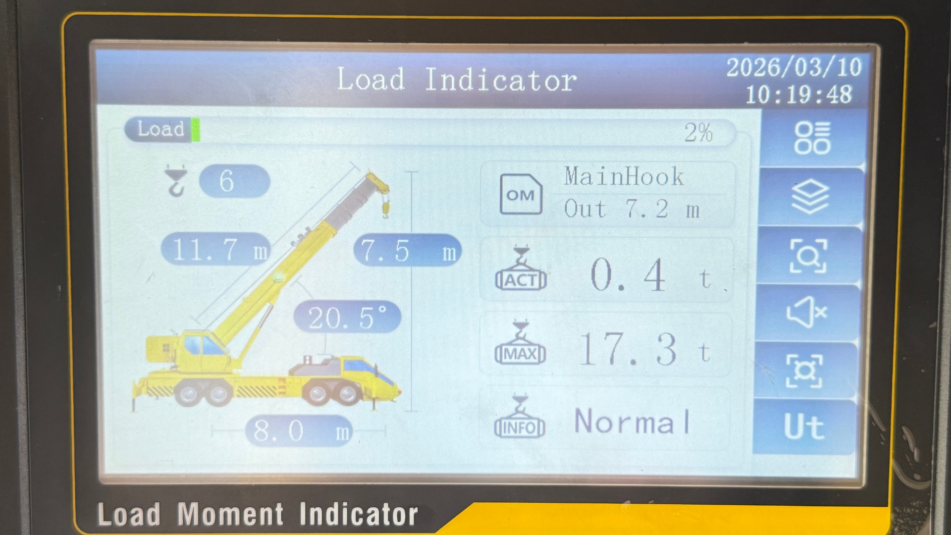 تم تكييف نظام WTL-A700 الهيدروليكي LMI من WTAU بنجاح مع رافعة Kobelco RK450 وحصل على إشادة كبيرة من العميل الماليزي.